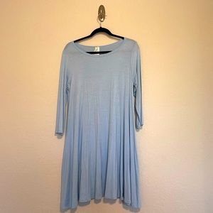 Powder Blue Swing Dress | Size M
